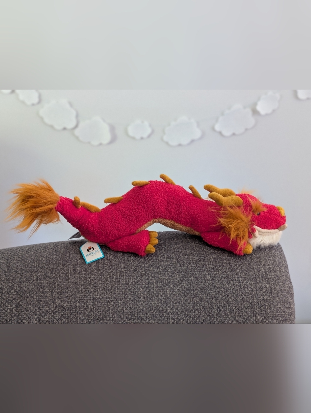 NWT Jellycat Festival Dragon Retired Plush